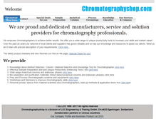 Tablet Screenshot of chromatographyshop.com